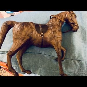Brown Leather hanmade Elegant Stallion Horse 12x13